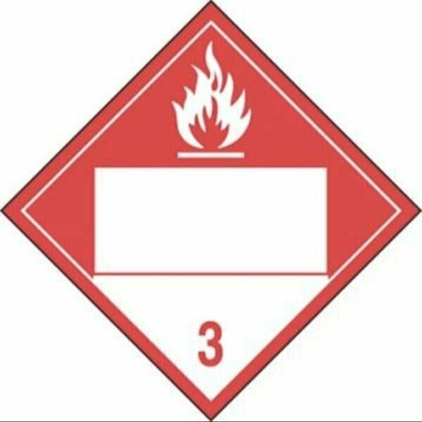 Accuform BLANK DOT PLACARD HAZARD CLASS 3 MPL4DG3BRM1 MPL4DG3BRM1